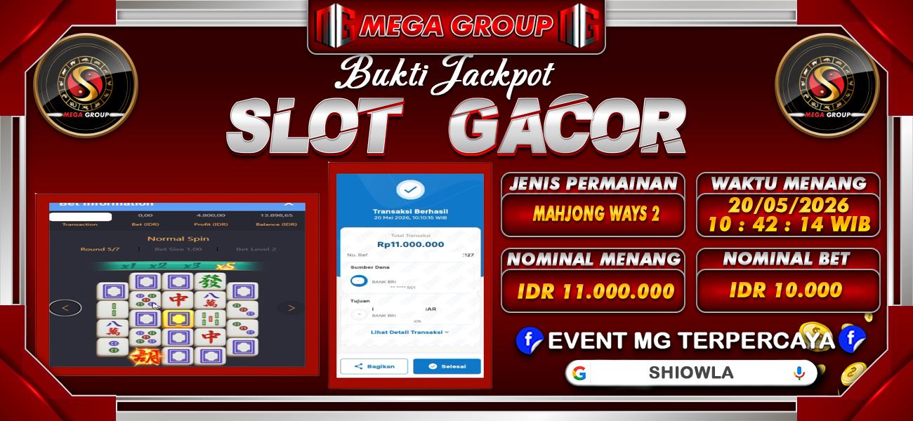 Bukti JP situs Shiowla hari Rabu, 20 Mei 2026